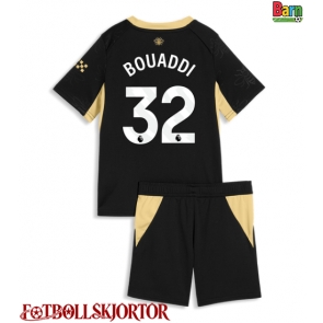 Manchester City Ayyoub Bouaddi #32 Borta Kläder Barn 2026-27 Kortärmad (+ Korta byxor)